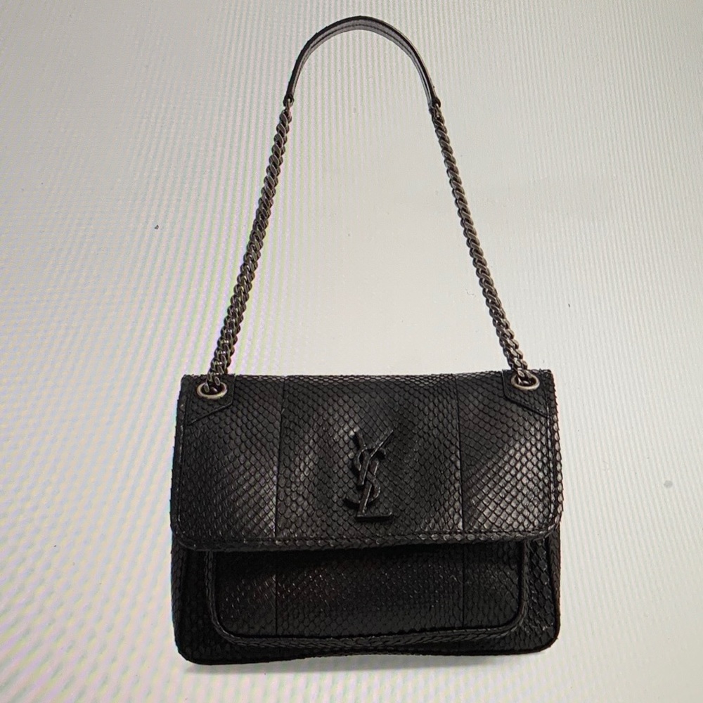 Saint Laurent Niki Genuine Anaconda Shoulder Bag - Picture 8 of 8